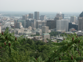 [View from Mont 
Royal on Montreal]