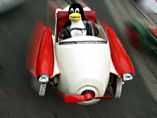 [racing Tux in 
Oldtimer]